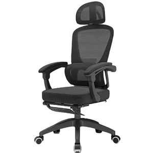Gamingstoel, Computerstoel Ergonomische Bureaustoel, Bureaustoel Executive Verstelbare Draaibare Taakstoel Met 160° Brede Lighoek (Color : A)