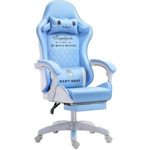 Ergonomische Bureaustoel, Gamingstoelen For Kinderen, Stoel Ergonomische Stoelen Met Hoofdsteun Van Traagschuim En Lendenkussen Ondersteuning Verstelbare Armleuning Videogamestoelen (Color : B)