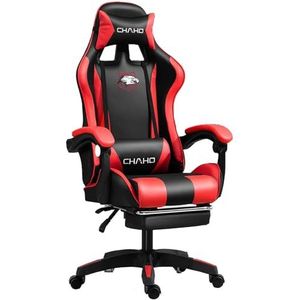 Gamingstoel Ergonomische Fauteuil In Racestijl Met Massage-lendensteun, Bureaufauteuil For Gamer, Stoelen Met Intrekbare Voetsteun (Color : B)