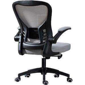 Ergonomische Bureaustoel Met 90 ° Opklapbare Armleuning, Ondersteunende Lendenkussenfunctie, Bureaustoel For Volwassenen En Tieners (Color : A, Size : Standard)