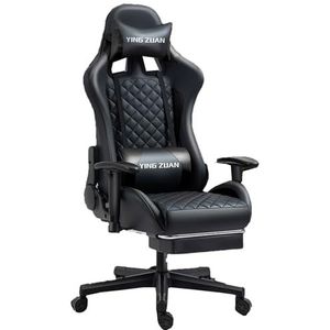 Zware Gamingstoel For Volwassenen, Verdikt Zitkussen, Verstelbare Armleuning, Grote En Hoge Ergonomische Kantoorcomputerstoel Met Massage (Color : C)