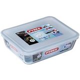 Schaal Rechthoek met Deksel, 22 x 17 cm - Pyrex | Cook & Freeze