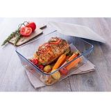 Schaal Rechthoek met Deksel, 22 x 17 cm - Pyrex | Cook & Freeze