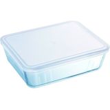 Schaal Rechthoek met Deksel, 22 x 17 cm - Pyrex | Cook & Freeze
