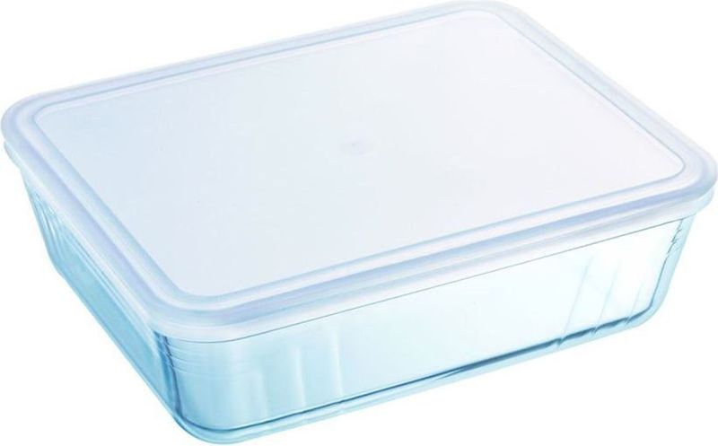 Schaal Rechthoek met Deksel, 22 x 17 cm - Pyrex | Cook & Freeze