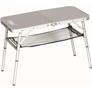 Coleman 204395 Mini-campingtafel, zilverkleurig, 80 x 40 x 31,5/55 cm