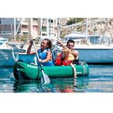 Sevylor Adventure Plus opblaasbare kano – 2 of 3 persoons kano – uitneembare zittingen – polyester romp – groen/grijs
