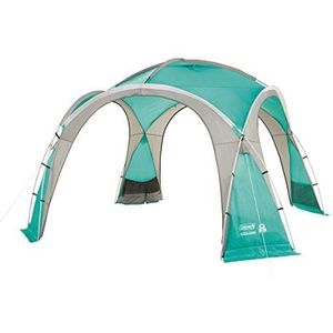 Coleman Event Dome paviljoen, 3,6 x 3,6 m, stabiele partytent met stalen stangen, Gazebo, evenementent, zonwering SPF 50+, XL