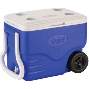 Coleman 40QT Performance Koelbox - Wielen - 37,5 Liter - Blauw