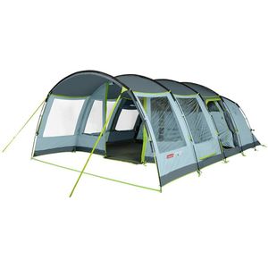 Coleman Meadowood 6L tent – tent 6 persoons – verduisterende tenten - UVGuard™ die SPF 50 bescherming biedt - waterdicht en bestand tegen zware windstoten - met ventilatieopeningen - verstelbare vensters met rits voor extra privacy - grijs/blauw