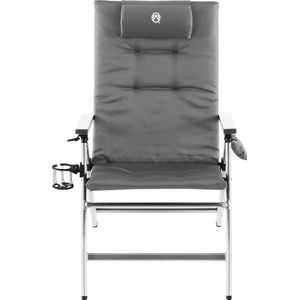Coleman Premium aluminium campingstoel met gevoerde rugleuning en 5 standen instelling, extreem stabiele stoel met bekerhouder voor maximaal comfort en kwaliteit
