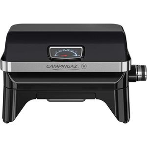 Campingaz Attitude2go Elektrische tafelgrill, elektrische barbecue voor binnen en buiten, draagbaar, 2200 W vermogen, gietijzeren grillrooster, voor 4 personen, balkongrill, campinggrill, 59 x 40 x 36