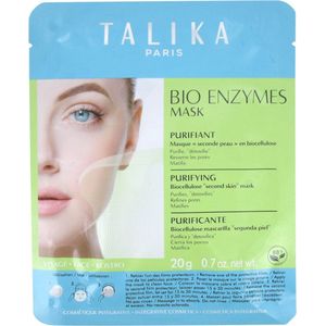 Talika Biologisch enzymes Mask Purifying Detox Mask - Gezichtsmasker met biocellulose tegen poriën en mee-eters, onzuivere huid, roodheid - huidverzorgingsmasker