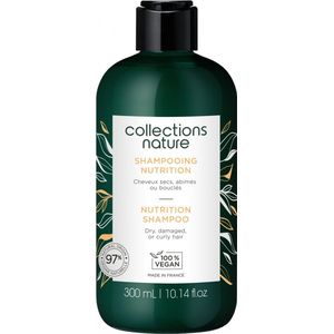 COLLECTIONS NATURE - Nutrition Shampoo - 300 ml - Voor Droog Beschadigd en Krullend Haar