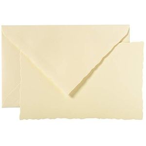 Lalo 25216L – een correspondentieset ""Collection de Parijs"" bestaande uit 10 kaarten, 9,7 x 15,2 cm, 300 g en 10 gevoerde enveloppen met gekartelde randen, 10 x 15,8 cm, ivoorkleurig