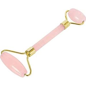 THIRD EYE CRYSTALS Crystal Roller Rozenkwarts Edelsteen Gua Sha Roller Stone Massage Tool Cosmetische Vrouwen Essentials Dagelijks gebruik Indiase Producten Schoonheid Facial Massager Vrouwelijke