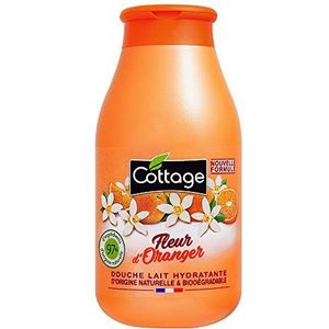 Cottage - Douchegel met hydraterende melk – oranjebloesem – 97% ingrediënten van natuurlijke oorsprong, 250 ml – gemaakt in Frankrijk