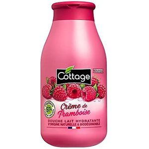 Cottage Vochtinbrengende douchemelk – frambozencrème, 97% natuurlijke ingrediënten, gemaakt in Frankrijk, 250 ml