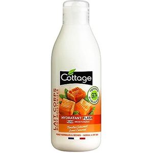 Cottage Hydraterende bodymilk, normale en droge huid, zachte karamel, 97% ingrediënten van natuurlijke oorsprong, 200 ml