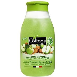Cottage Douche scrub – suiker en appel – 97% ingrediënten van natuurlijke oorsprong