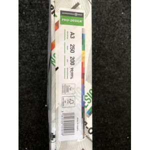Pro-Design - A3 Kopieerpapier - 250 Vellen - 200 g/m² - Dubbelzijdig