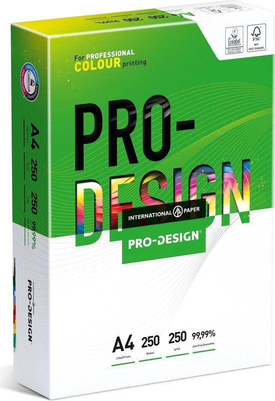 Pro-Design - A4 - Kopieerpapier - Wit - 250 vellen - 250 g/m²