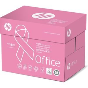 HP Office - Pink Ribbon - kopieer/printpapier A4 - 80 gram - 5x 500 vel