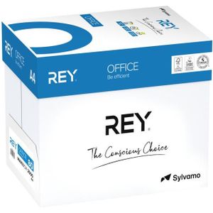 Rey - Office Document Papier - A4 - 80 g/m² - Doos van 2500 Vel - Houtvrij - Wit