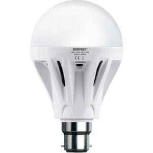 Ledlamp – spaarlamp – lamp met sokkel – komt overeen met halogeenlamp – lamp A80 anti-schakelglas wit B22 7 W 6400 K 300 lm