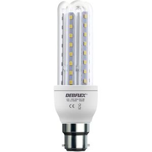 Générique Ledlamp – spaarlamp – lamp met sokkel – lamp vlam – komt overeen met halogeenlamp – lamp Deblight led-fitting B22 3U T3 9 W 6500 K