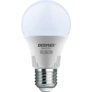 LED-lamp - spaarlamp - lamp met sokkel - lamp in kaarsvorm - komt overeen met halogeenlamp - lamp A60 Triple Flux SMD glas wit E27 7 W 650 lm