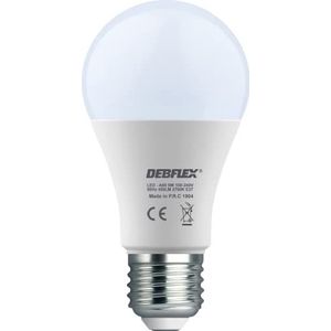 DEBFLEX Ledlamp – spaarlamp – lamp met sokkel – gloeilamp vlam E – komt overeen met halogeenlamp ledlamp 5 W A60 – fitting E27 2700 K