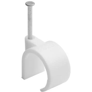 Debflex 700416 Kabelbinder - Elektrische kabelbevestiging - Kabelbevestiging en aansluiting - Kabelklem - Bevestigingsklem - Draad Ø 20 A 25 mm Wit Zak Van 50 - Debflex 700416