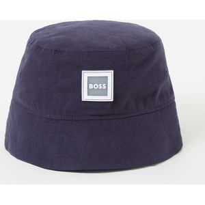 Hugo Boss Bucket hoed met logo - Blauw - Maat 56