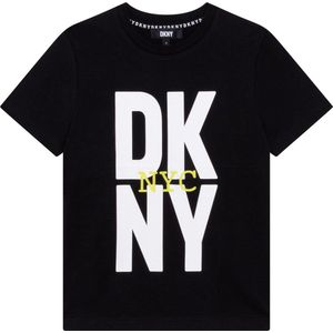 DKNY - T-shirt - Katoen - Zwart - Met Logo