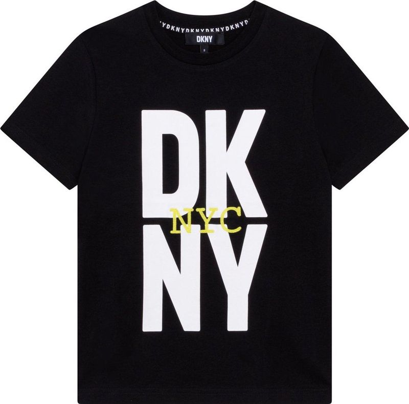 DKNY - T-shirt - Katoen - Zwart - Met Logo