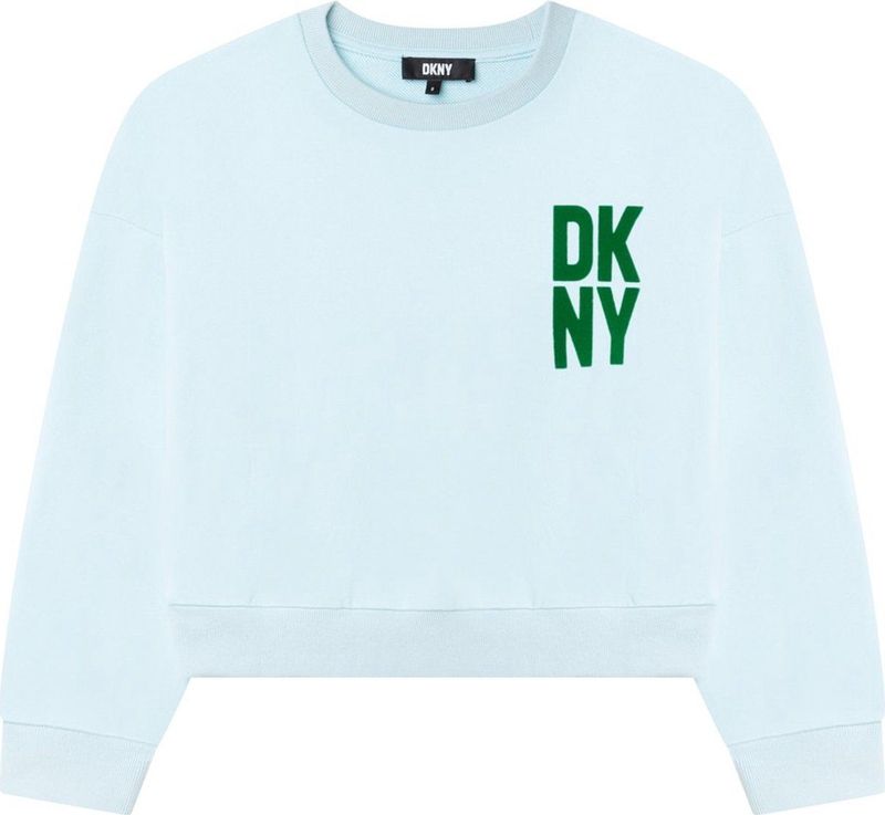 DKNY - D35S49 - Sweatshirt - Blauw - 87% Katoen, 13% Polyester