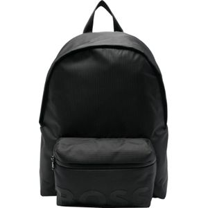BOSS Logo Backpack, Unisex, Zwart, Rugzak, maat: One size