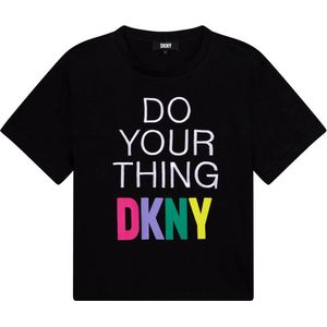 Dkny D35s31 T-shirt Met Korte Mouwen Zwart 6 Years
