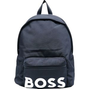 BOSS Logo Backpack J20372-849, Unisex, Marineblauw, Rugzak, maat: One size