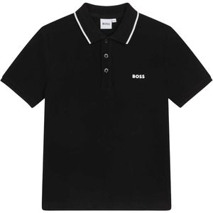 Boss - Polo Junior - Poloshirt - Zwart - 100% Katoen