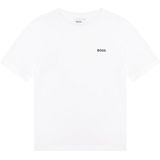 Boss T-shirt Junior - Wit - Regular Fit - Katoen
