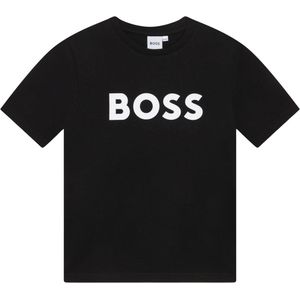 Shirt - Gevoerde Zoom - Geribbelde Kraag - Ronde Hals - Logoprint