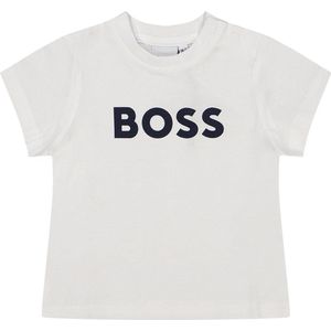 BOSS - T-shirt - Korte Mouwen - Katoen - Contrasterende Logoprint