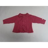 Gilet - Meisje - Gebreid - Oud roze - 3 maand 60