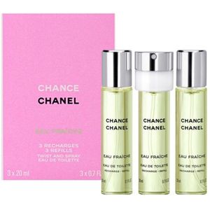 Chanel Chance Eau de Toilette Refill 3 x 20 ml