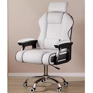 Gamingstoel, Racestoelontwerp, Ergonomisch Kantoorcomputerspel, Lederen Fauteuil Met Hoge Rugleuning, Draaibare Draaistoel (Color : D)