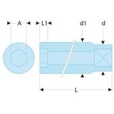 R.6LA Facom 1/4-Cup c van 6 6 mm