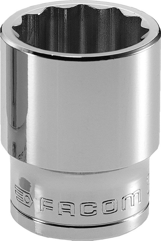 Facom - S.26 - Doppen 1/2' 12 Kant 26 mm - Glanzend Verchroomd