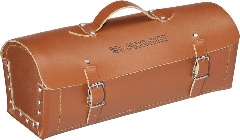 FACOM - Compacte Leren Gereedschapstas - Gereedschapstas - Robuust - Verstelbare Riem